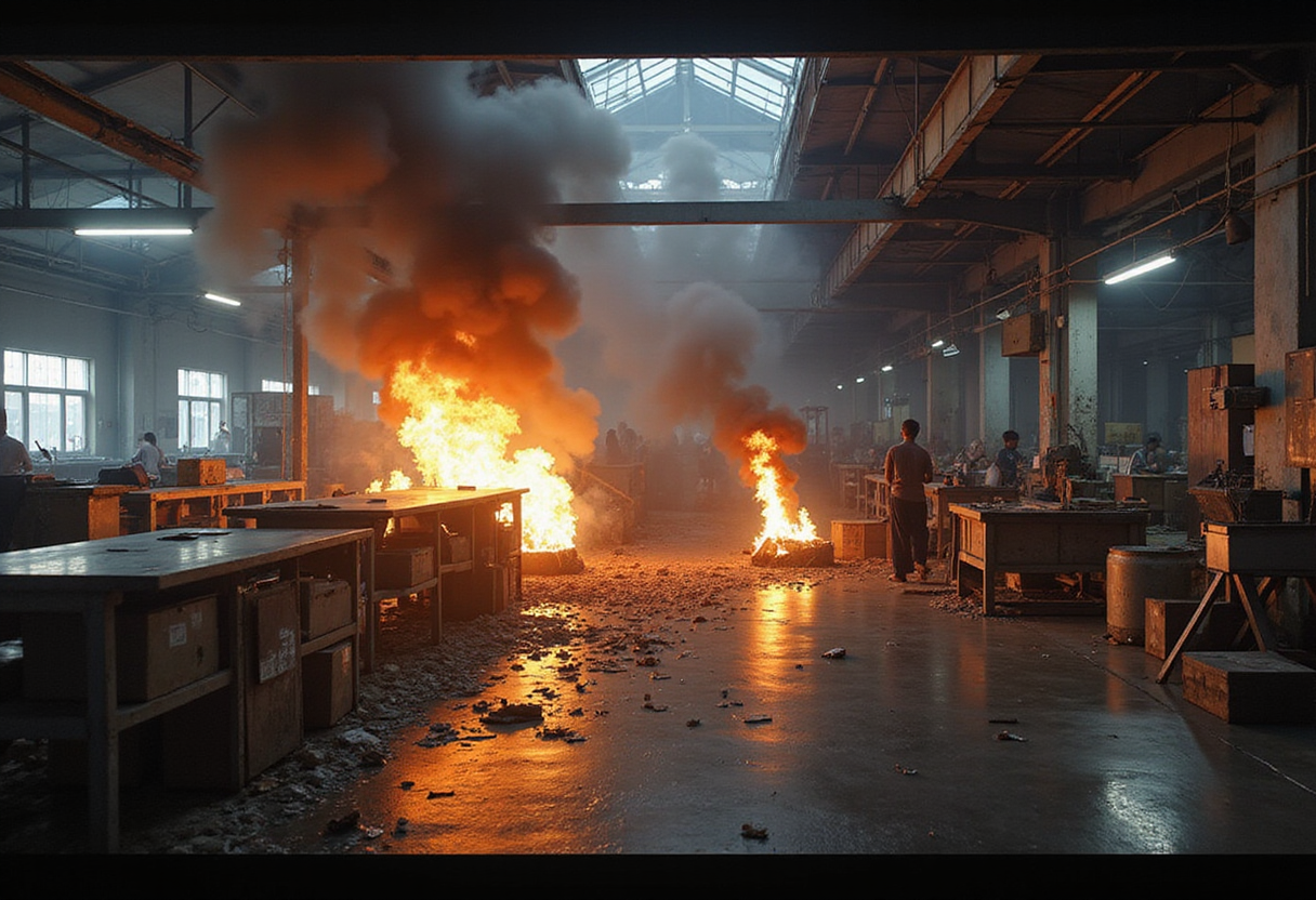 Fire breaks out at Gazipur garment factory - Banglanews24