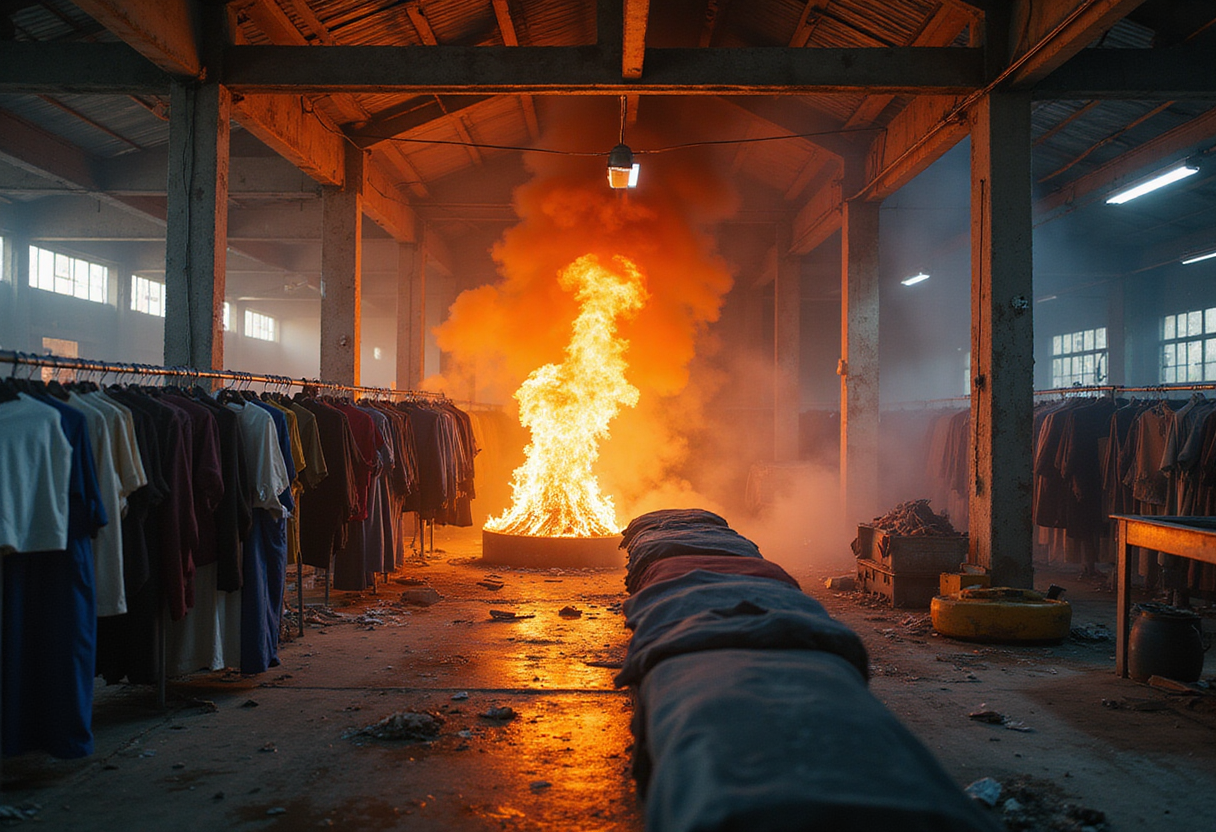 Garment factory catches fire in Gazipur - United News of Bangladesh