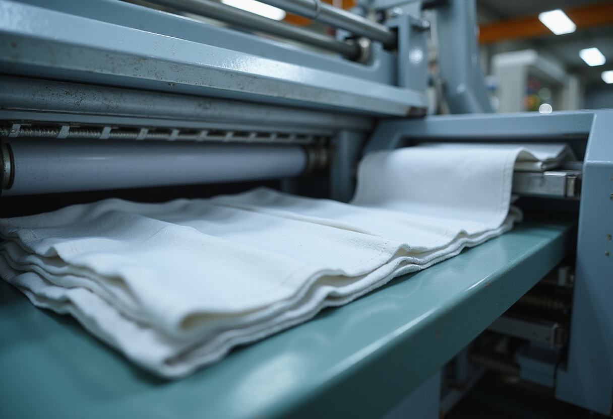 Apparatus on Board Machine for Producing Folded Underwear Pads